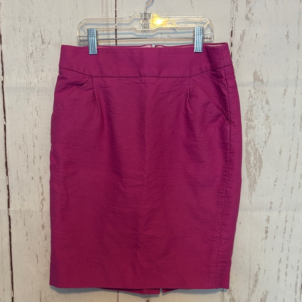 J.Crew “The Pencil Skirt” Pink/Fuchsia Women's Skirt - Size 2